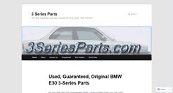 Desktop Screenshot of 3seriesparts.com