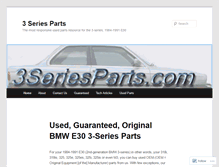 Tablet Screenshot of 3seriesparts.com